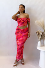 Agatha Two Piece Set - Pink/Red