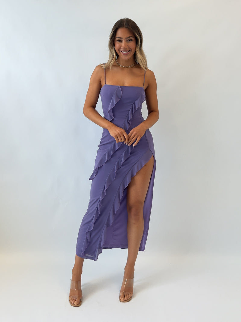 Taiya Midi Dress - Mauve