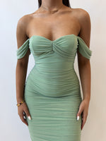 Lilia Midi Dress - Apple Green