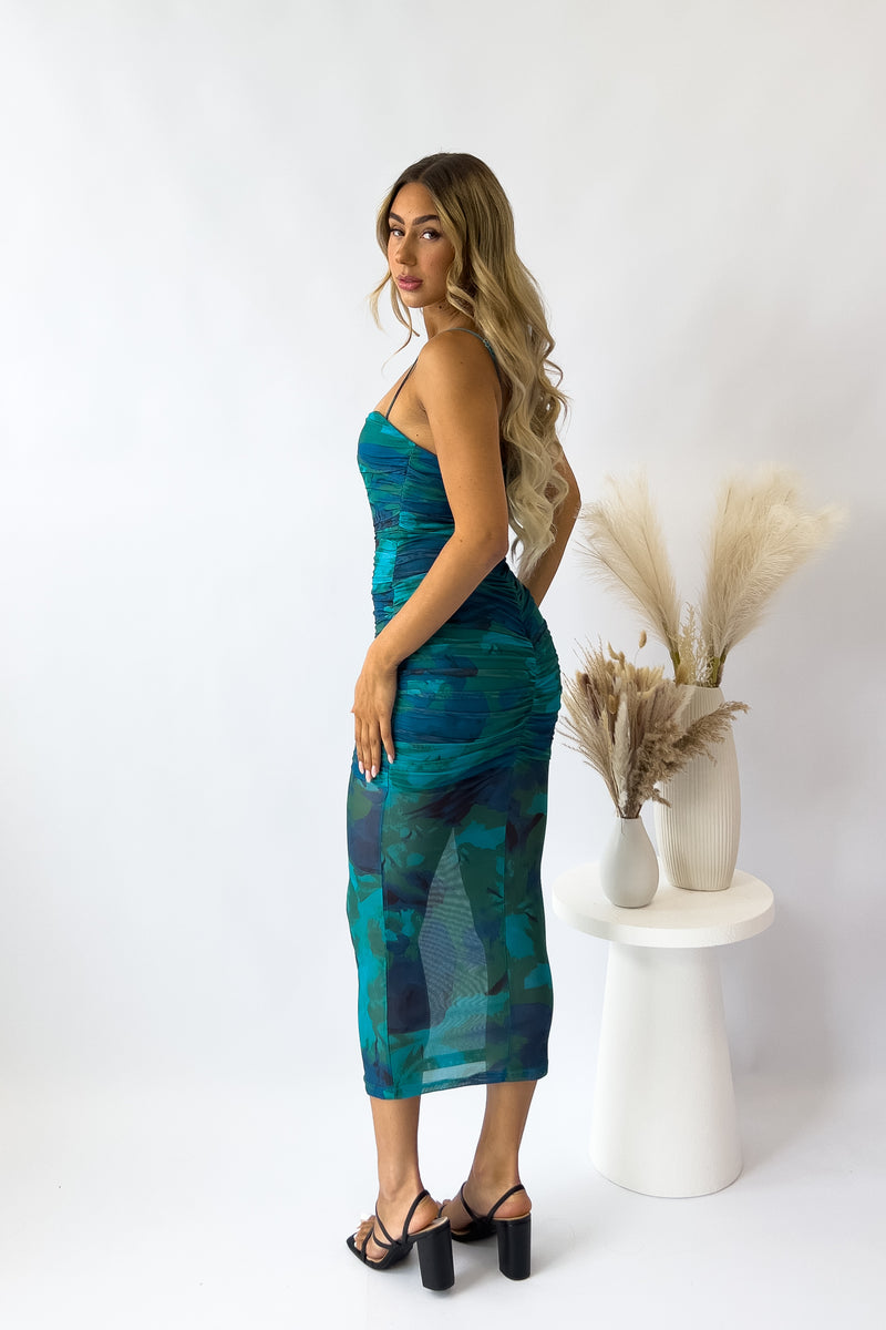 Mia Midi Dress - Green