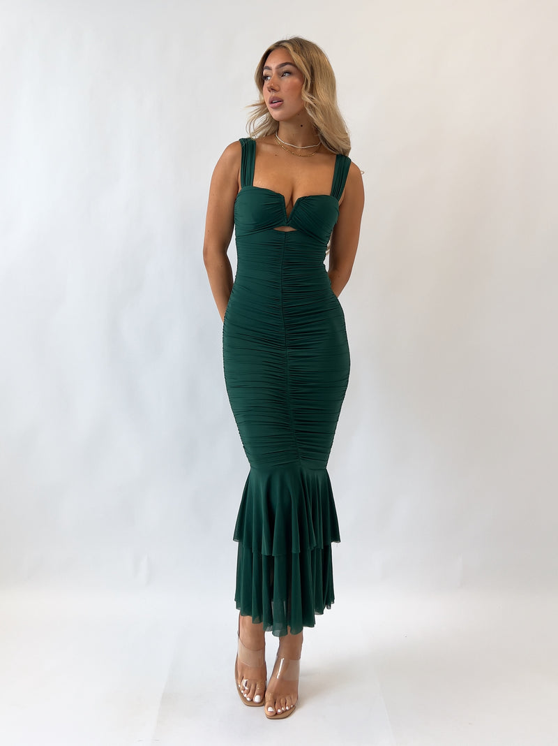 Presley Midi Dress - Green
