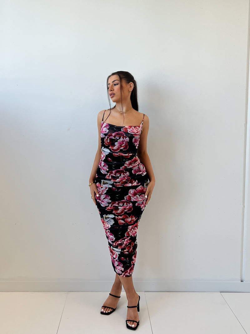Dawn Floral Midi Dress