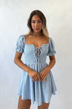 Chloe Mini Dress - Blue