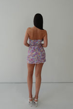 Rosette Mini Dress - Lilac