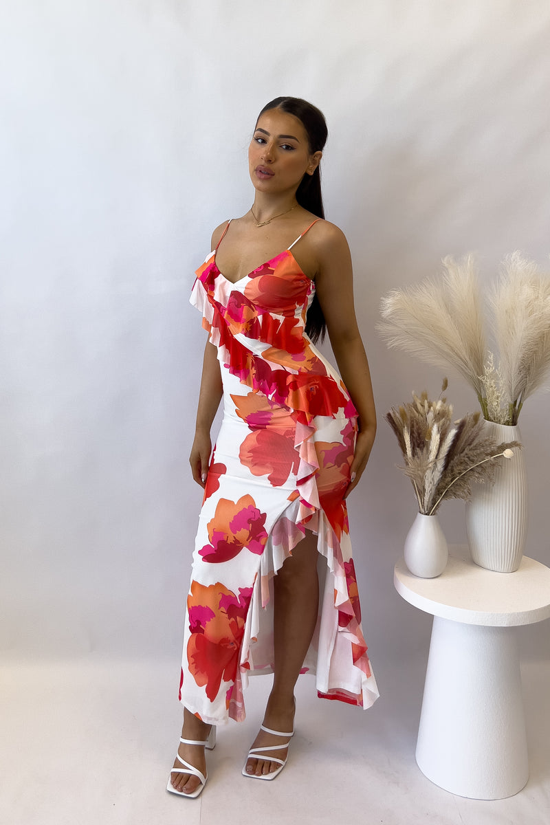 Martha Floral Midi Dress