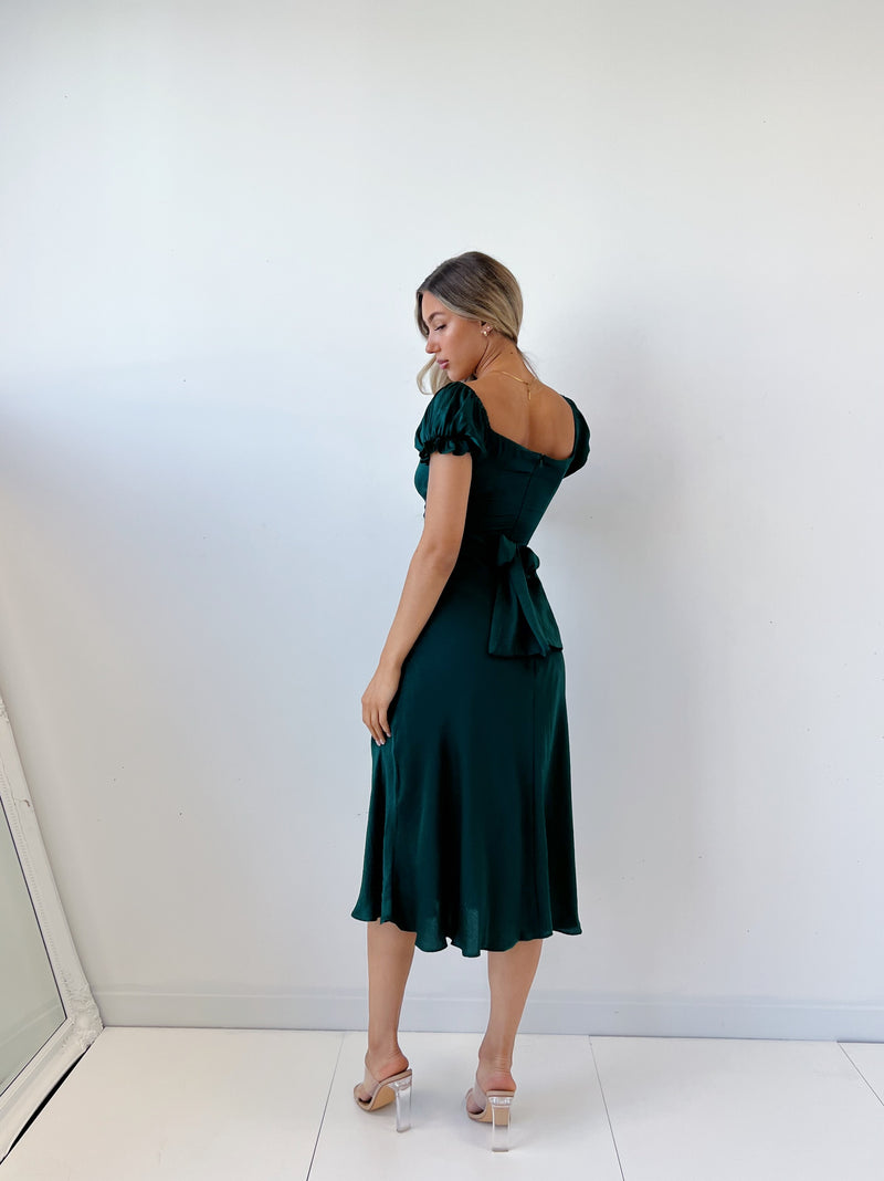 Ellison Midi Dress - Green