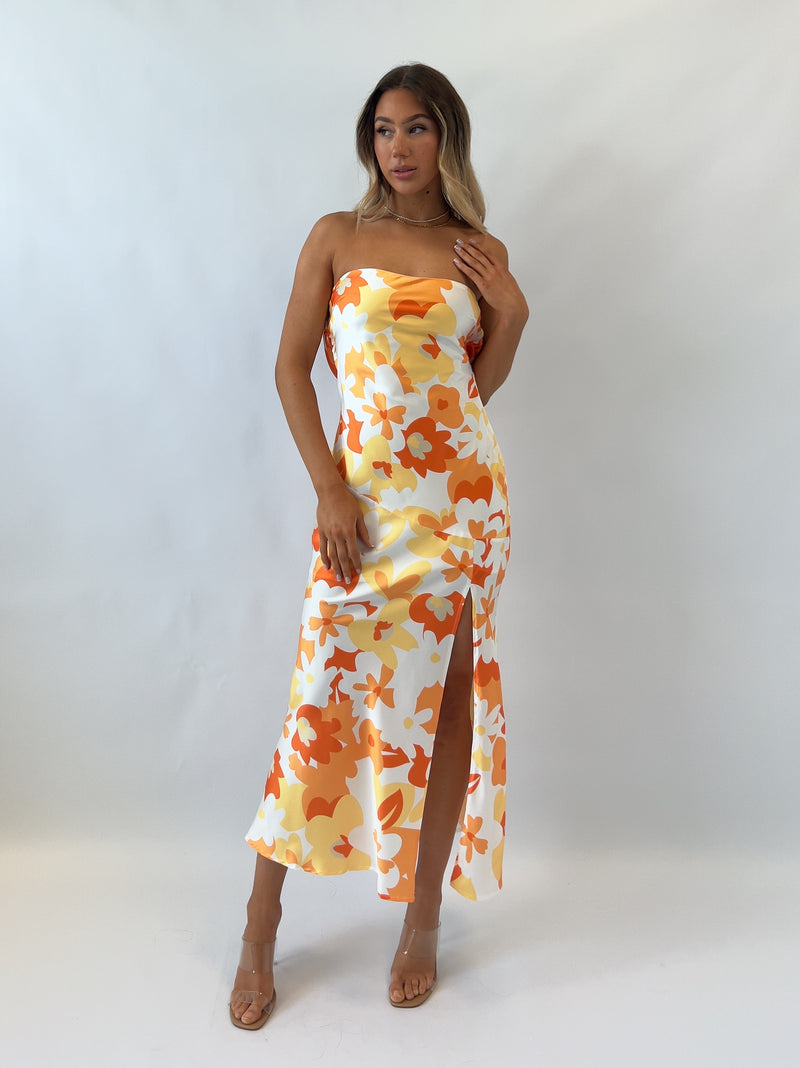 Leah Floral Midi Dress