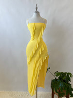 Greta Midi Dress - Yellow