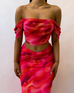 Agatha Two Piece Set - Pink/Red