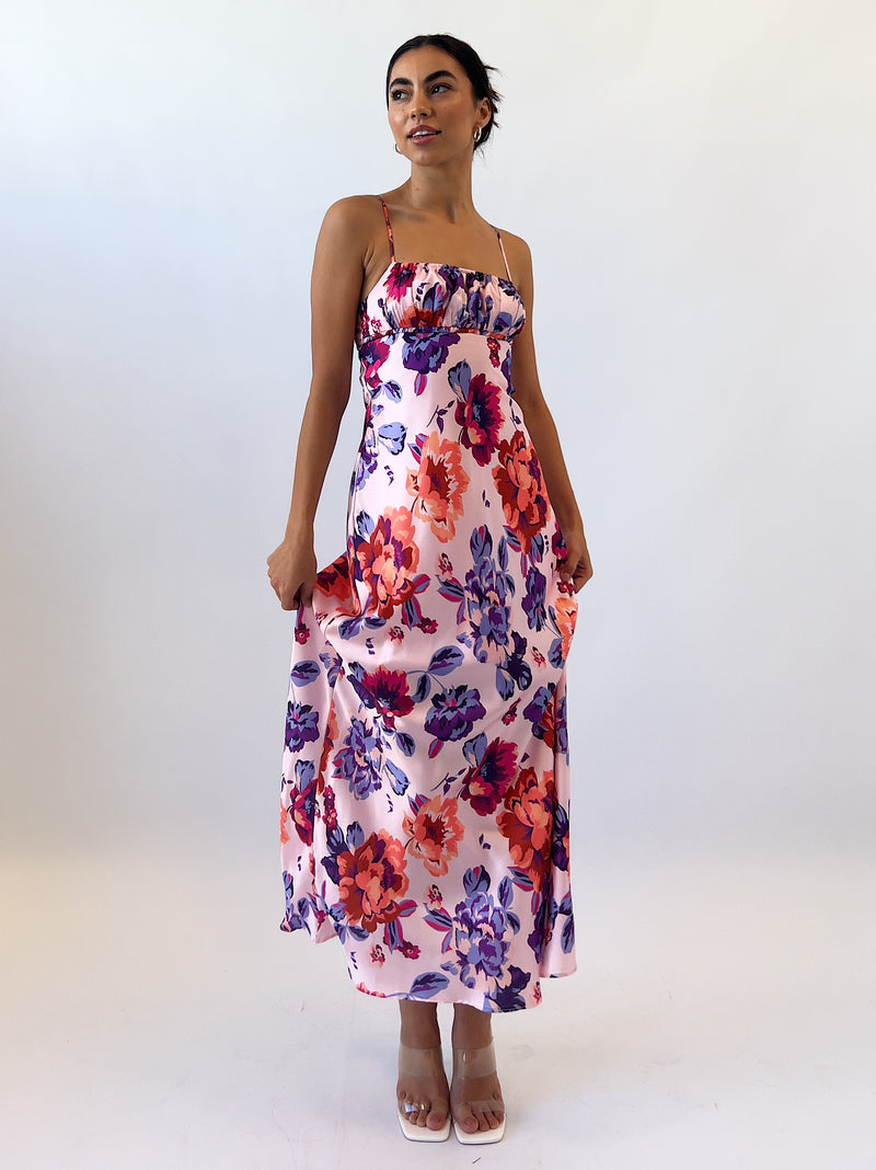 Cora Floral Midi Dress
