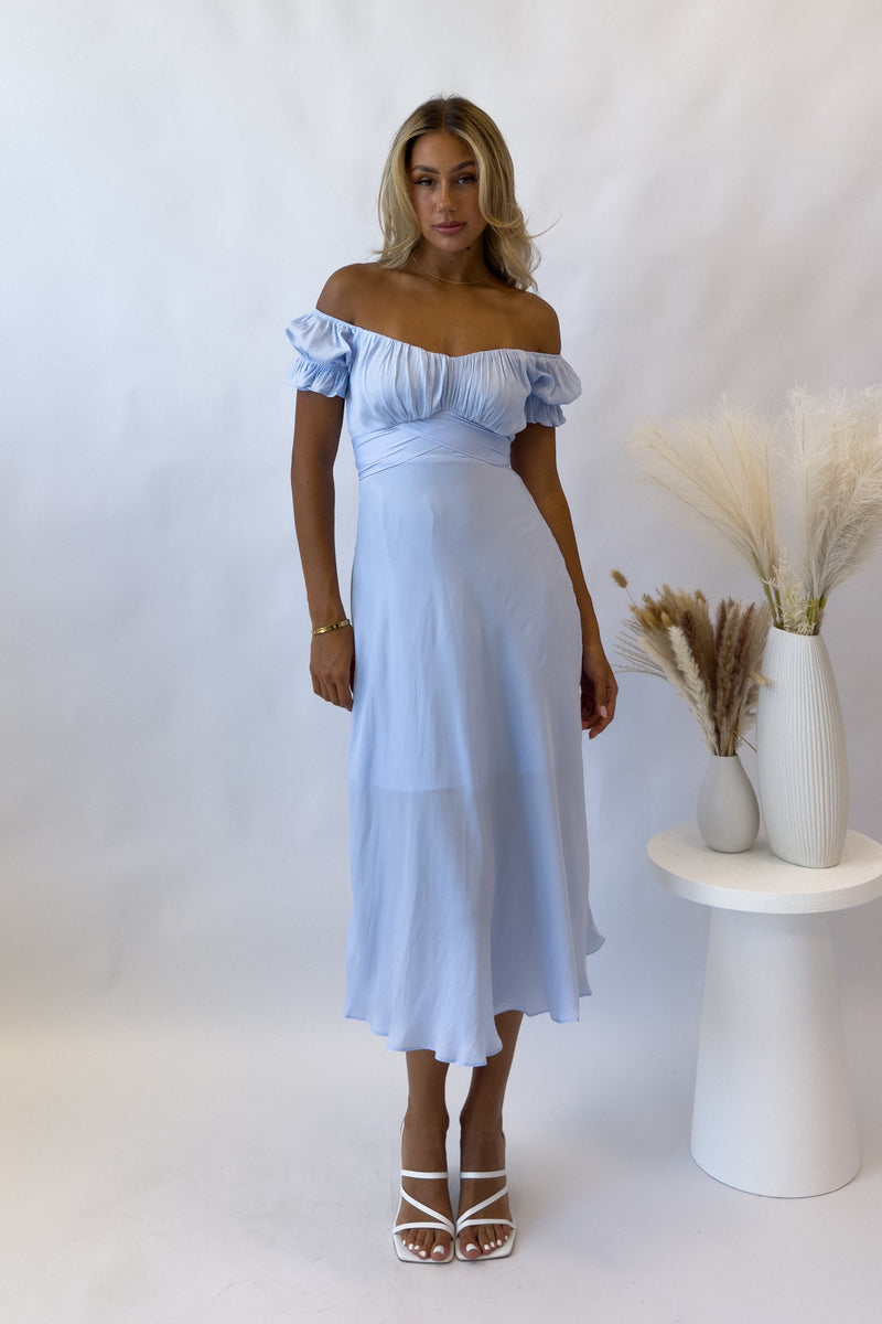 Ellison Midi Dress - Blue