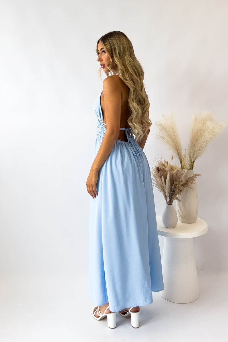 India Midi Dress - Blue