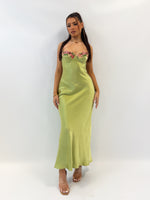 Tiana Midi Dress - Lime