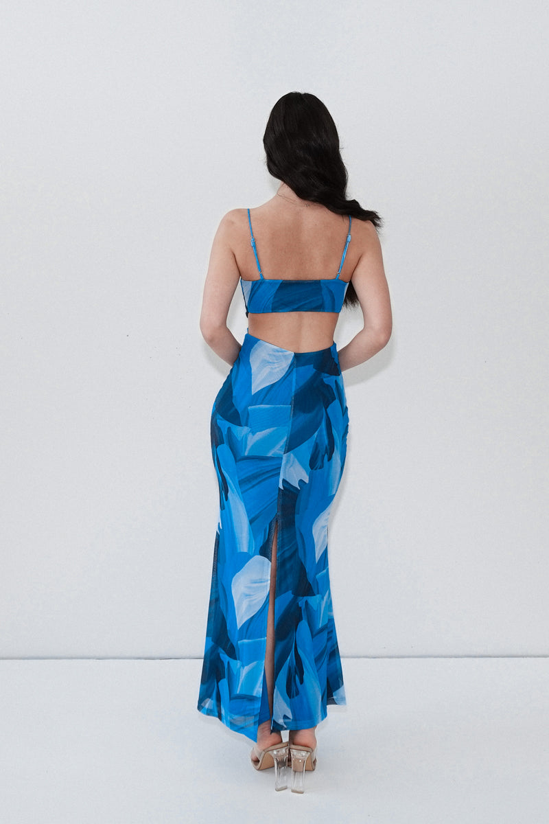 Maria Maxi Dress - Blue