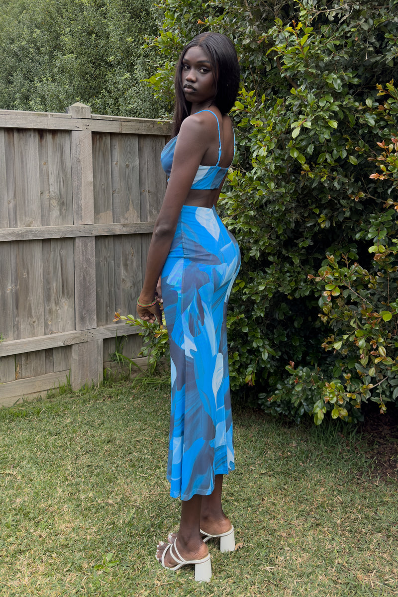 Maria Maxi Dress - Blue