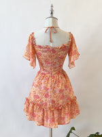 Melissa Floral Mini Dress - Pink