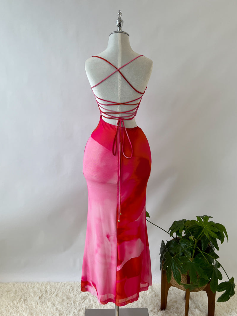 Everlee Midi Dress - Pink
