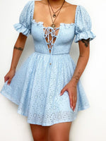 Chloe Mini Dress - Blue