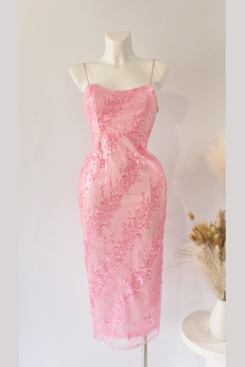 Tyla Midi Dress - Pink