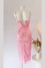 Tyla Midi Dress - Pink