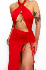 Maxim Midi Dress - Red