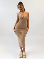 Angelica Midi Dress - Beige