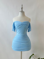 Liora Mini Dress - Blue