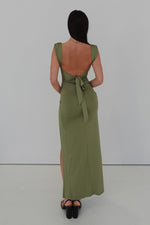 Polly Midi Dress - Khaki