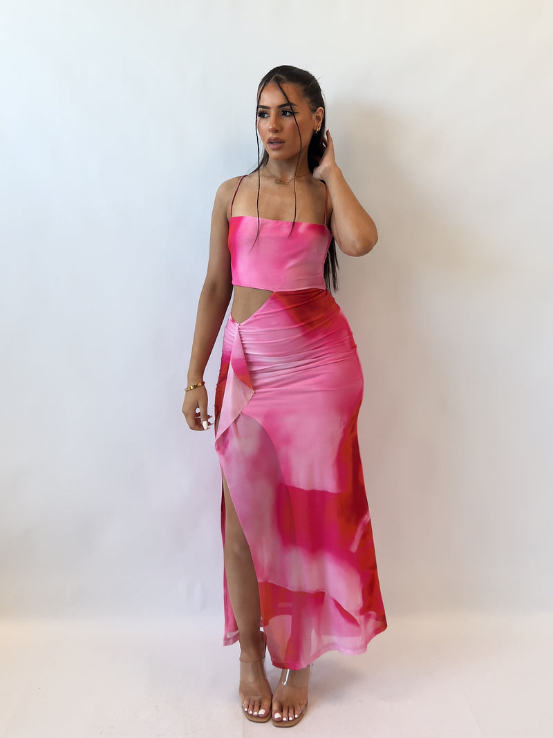 Everlee Midi Dress - Pink