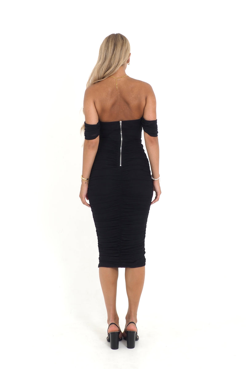 Tilly Midi Dress - Black