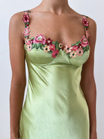 Tiana Midi Dress - Lime