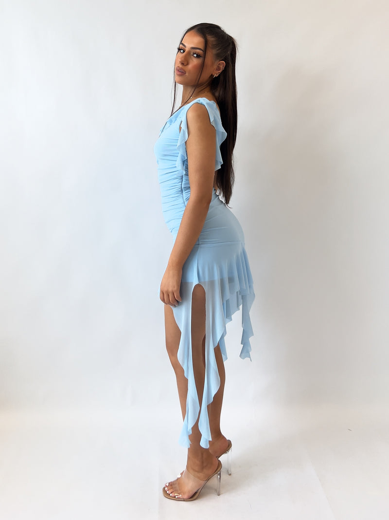 Adele Mini Dress - Blue