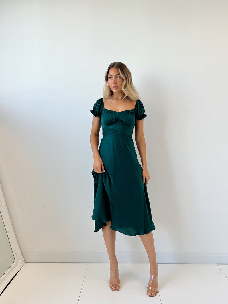 Ellison Midi Dress - Green