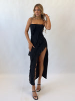 Greta Midi Dress - Black