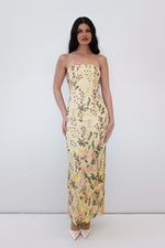 Delilah Floral Maxi Dress - Lemon