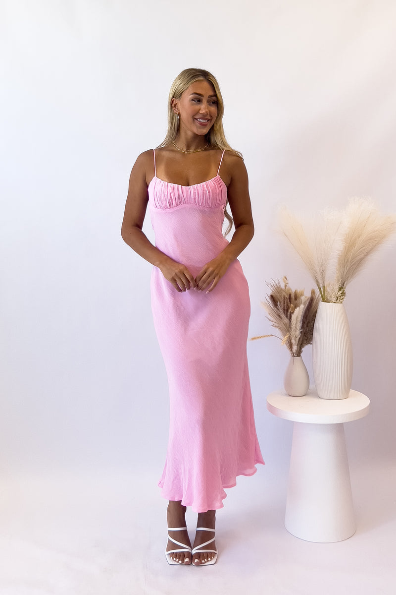 Noah Midi Dress - Pink