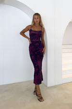 Blossom Maxi Dress - Grape