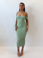 Lilia Midi Dress - Apple Green