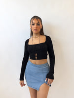 Deborah Knit Top - Black