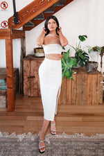 Reign Midi Dress - White