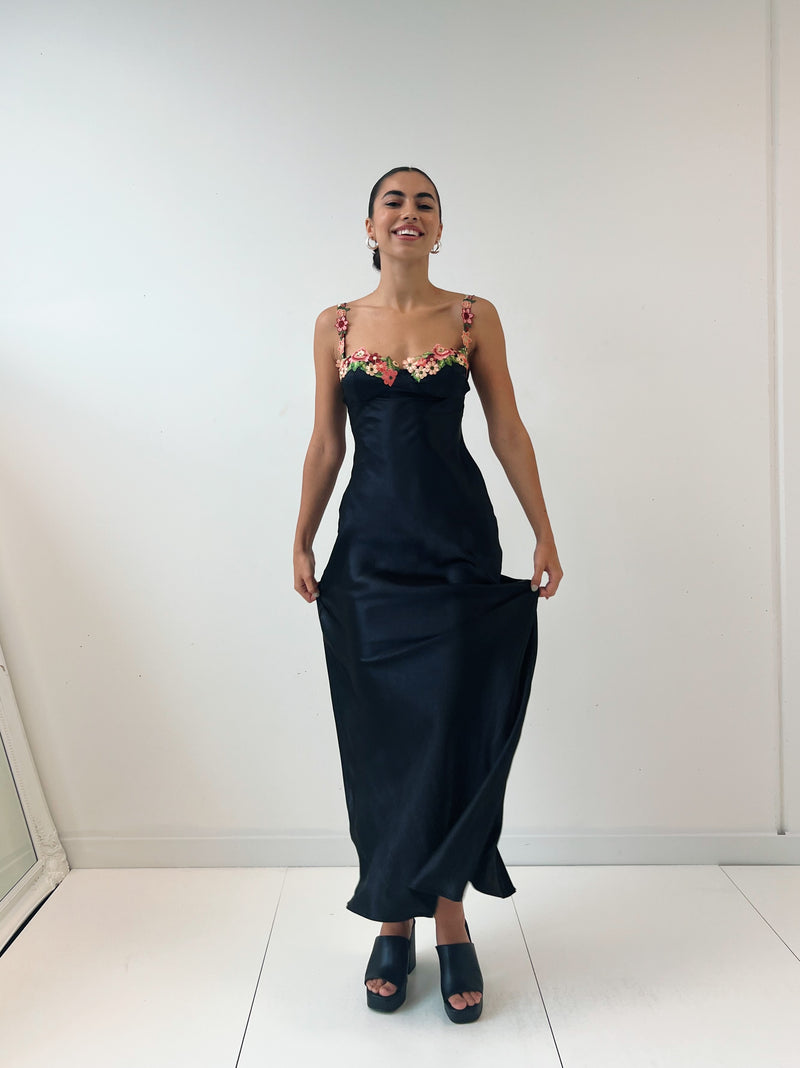 Tiana Midi Dress - Black
