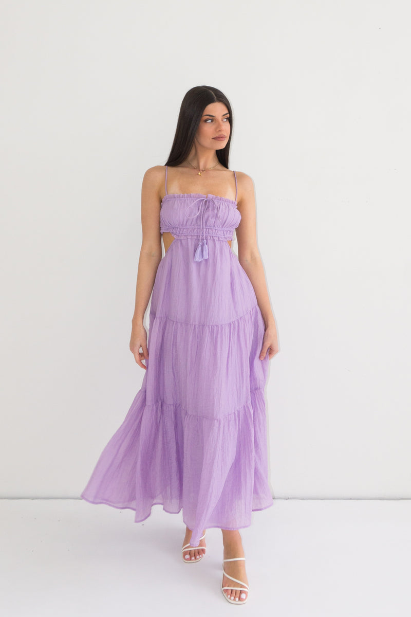 Rochelle Midi Dress - Lilac