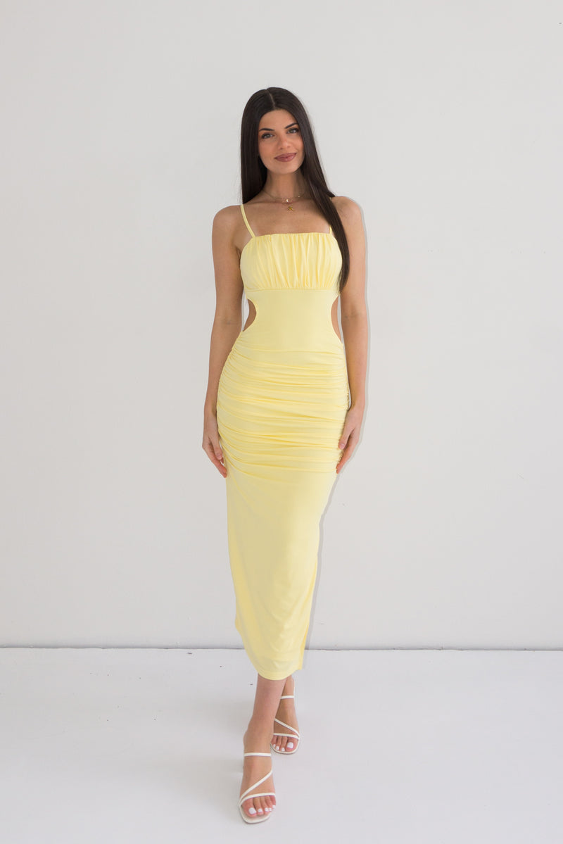 Kordyn Midi Dress - Yellow