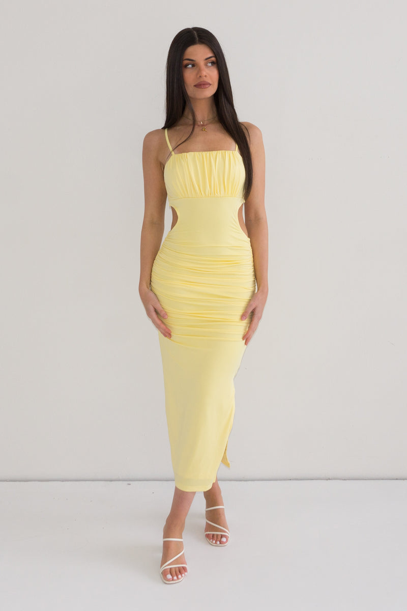 Kordyn Midi Dress - Yellow