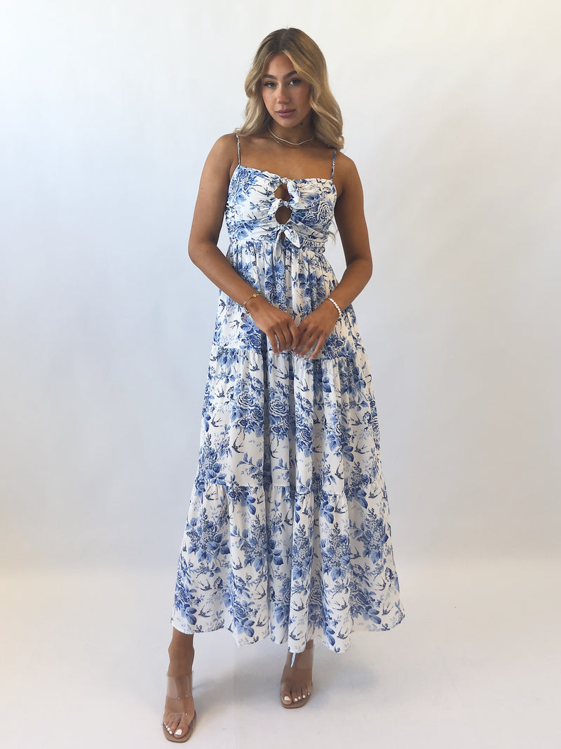 Annika Floral Midi Dress