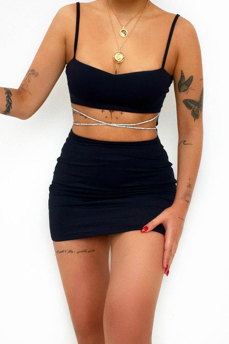 Avril Mini Dress - Black