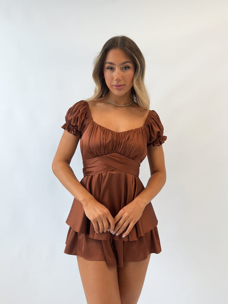 Cindy Playsuit - Brown