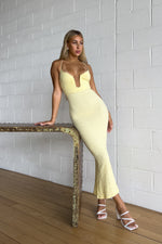 Magnificence Maxi Dress - Lemon