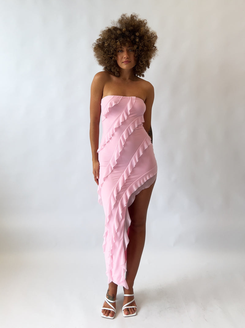 Darcie Midi Dress - Pink