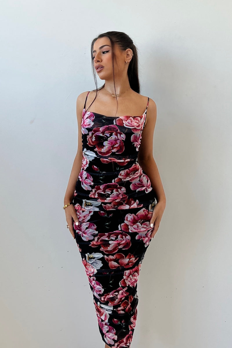 Dawn Floral Midi Dress